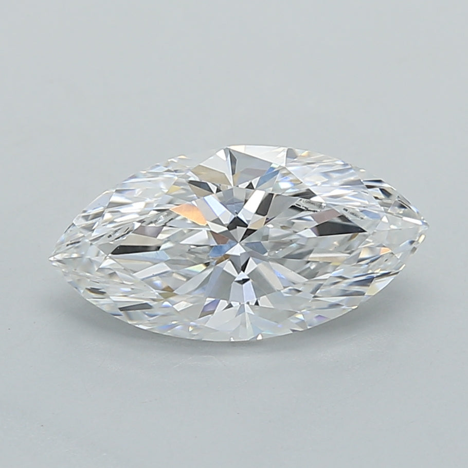 1.53 Carat Marquise Shaped, Excellent Cut, D Color, VVS2 Clarity, IGI Certified Lab Grown Diamond