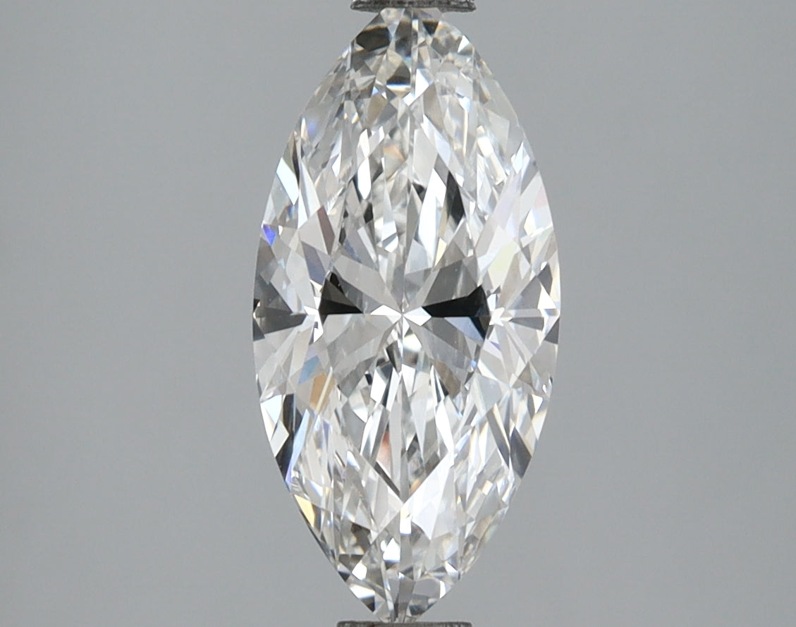 3.06 Carat Marquise Shaped, Ideal Cut, E Color, VVS2 Clarity, IGI Certified Lab Grown Diamond