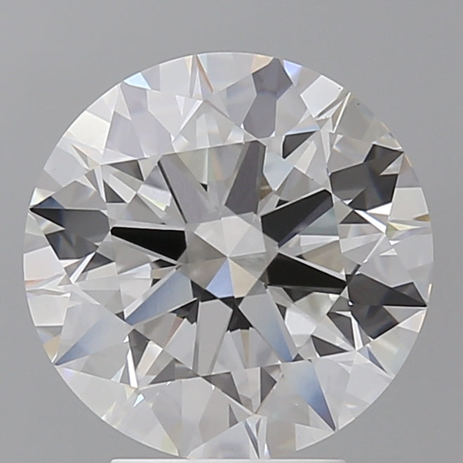 4.04 Carat Round Shaped, Ideal Cut, E Color, VVS2 Clarity, IGI Certified Lab Grown Diamond
