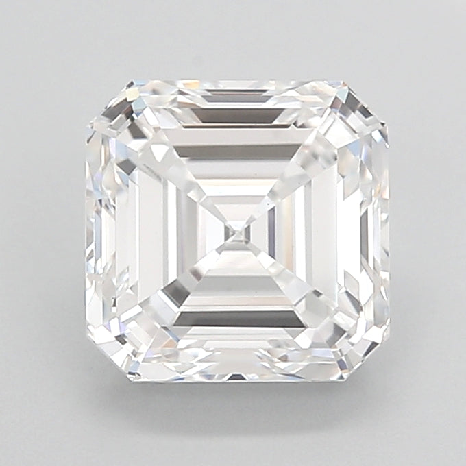 2.02 Carat Asscher Shaped, Excellent Cut, E Color, VVS2 Clarity, IGI Certified Lab Grown Diamond
