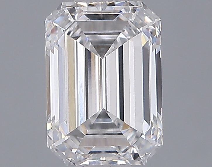 1.04 Carat Emerald Shaped, Ideal Cut, D Color, VVS1 Clarity, IGI Certified Lab Grown Diamond