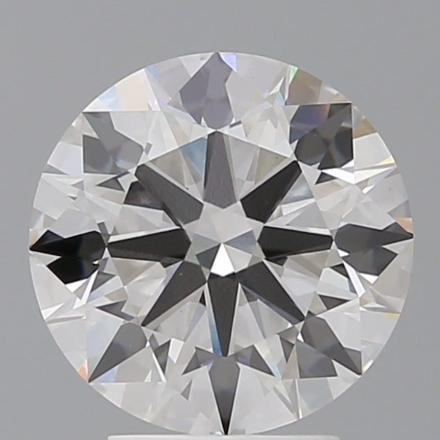3.57 Carat Round Shaped, Ideal Cut, F Color, VVS2 Clarity, IGI Certified Lab Grown Diamond