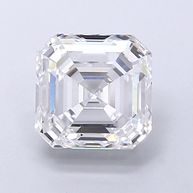 1.83 Carat Asscher Shaped, Very Good Cut, D Color, VVS2 Clarity, IGI Certified Lab Grown Diamond