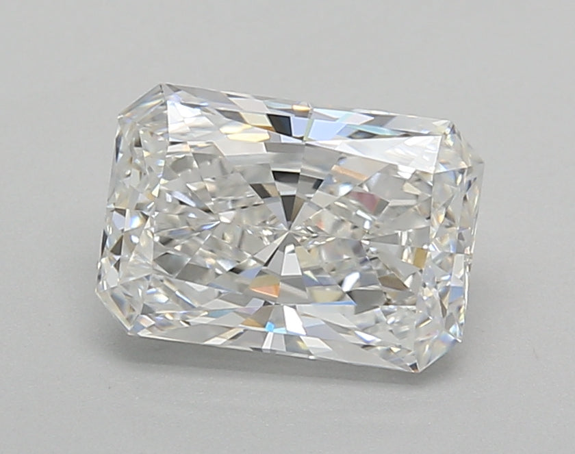 1.52 Carat Radiant Shaped, Excellent Cut, E Color, VVS2 Clarity, IGI Certified Lab Grown Diamond