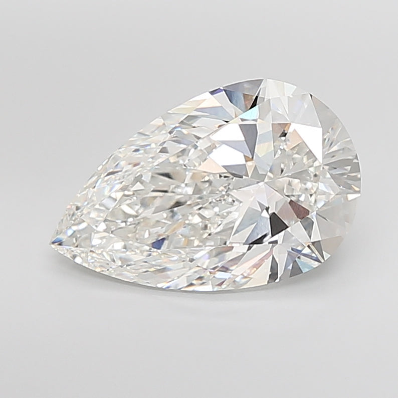8.48 Carat Pear Shaped, Ideal Cut, F Color, VVS2 Clarity, IGI Certified Lab Grown Diamond