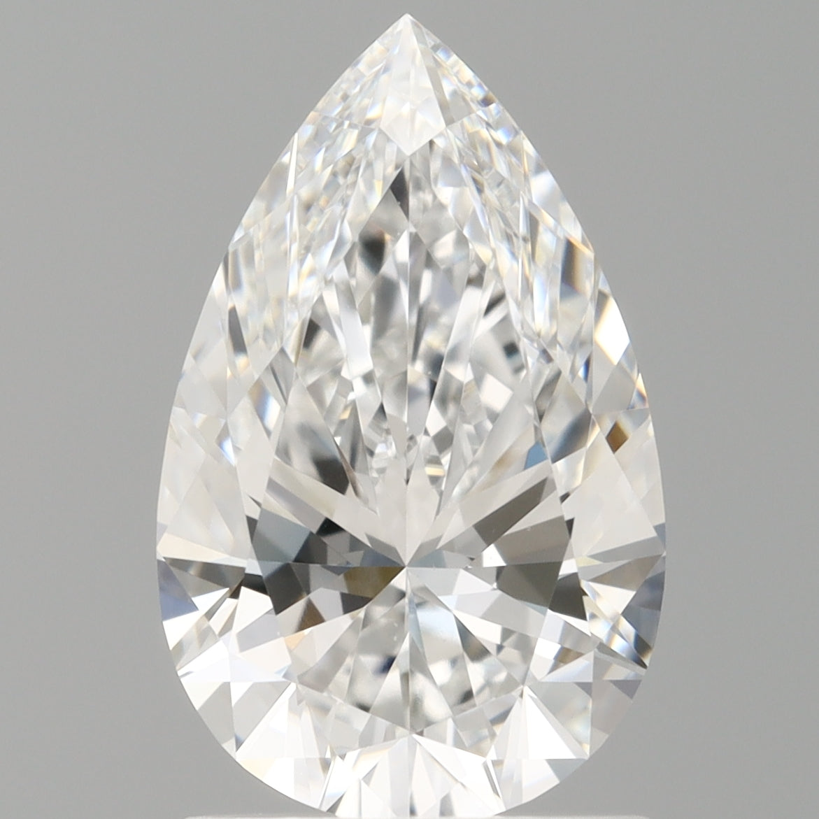 1.52 Carat Pear Shaped, Ideal Cut, E Color, VVS2 Clarity, IGI Certified Lab Grown Diamond