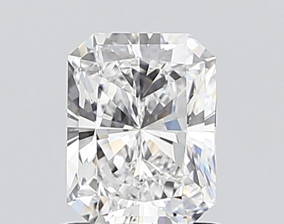 1.53 Carat Radiant Shaped, Ideal Cut, D Color, VVS2 Clarity, IGI Certified Lab Grown Diamond