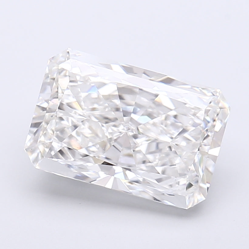 3.74 Carat Radiant Shaped, Very Good Cut, E Color, VVS2 Clarity, IGI Certified Lab Grown Diamond