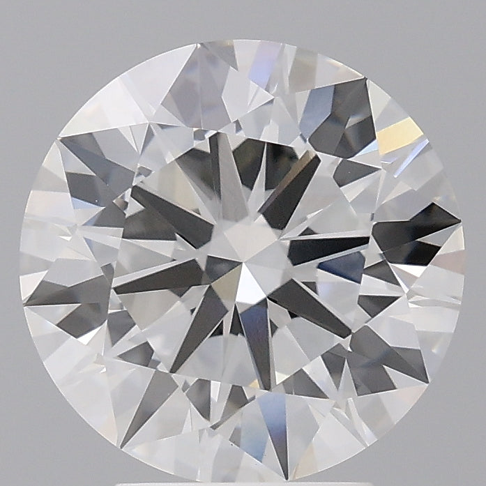 4.03 Carat Round Shaped, Excellent Cut, E Color, VVS2 Clarity, IGI Certified Lab Grown Diamond