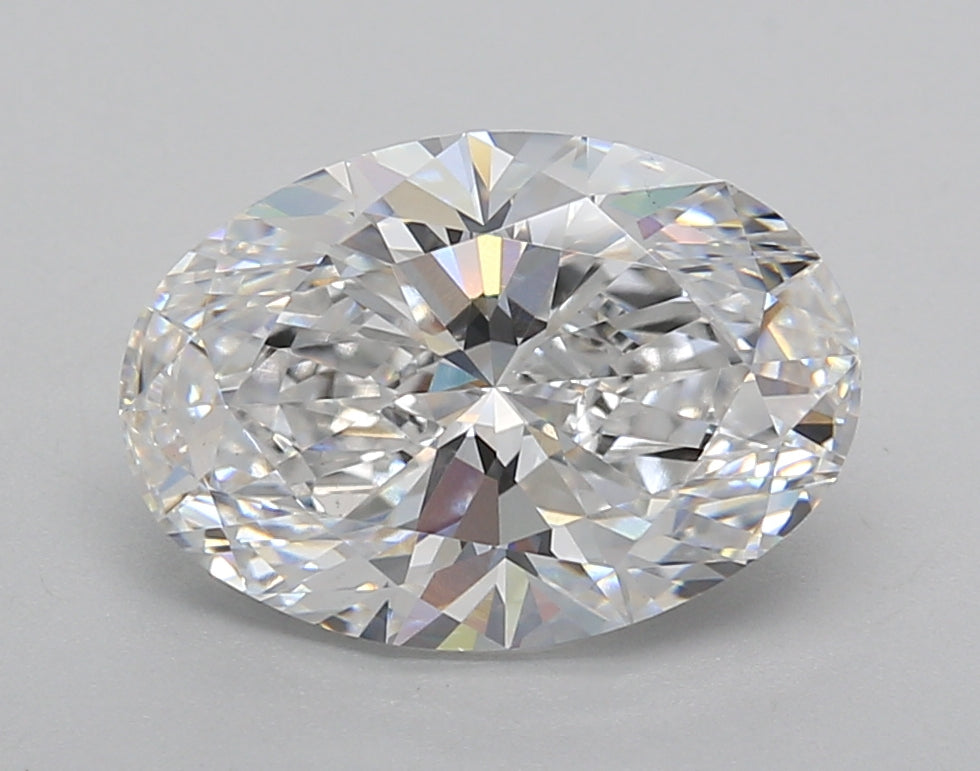 3.02 Carat Oval Shaped, Excellent Cut, D Color, VS1 Clarity, IGI Certified Lab Grown Diamond
