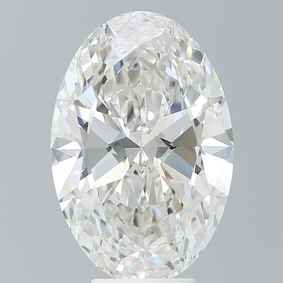 6.18 Carat Oval Shaped, Ideal Cut, F Color, VS1 Clarity, IGI Certified Lab Grown Diamond