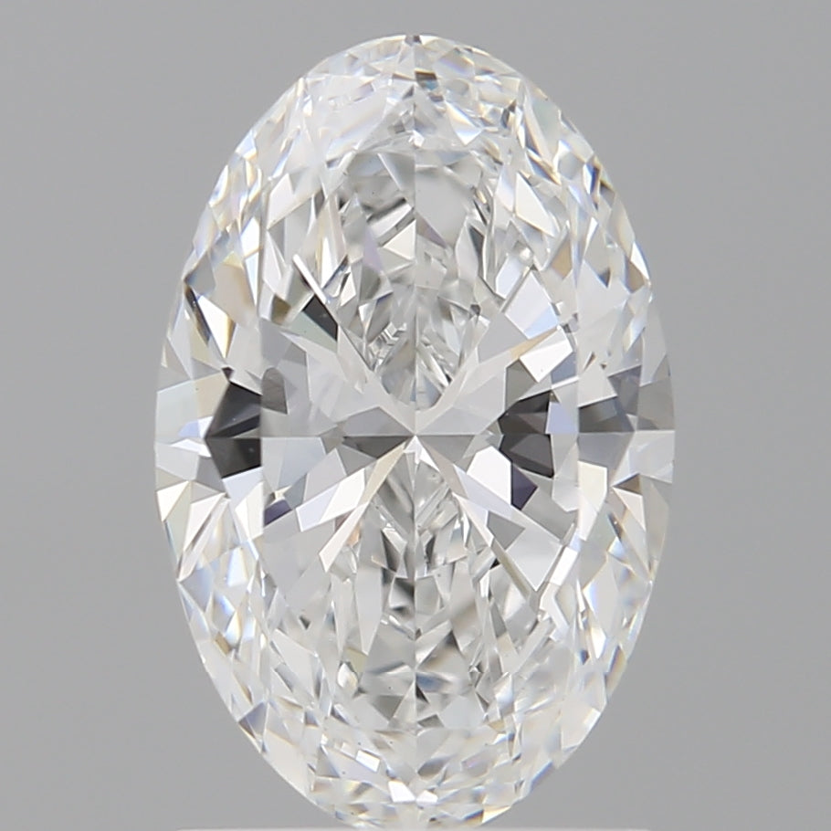 1.58 Carat Oval Shaped, Ideal Cut, E Color, VS1 Clarity, IGI Certified Lab Grown Diamond