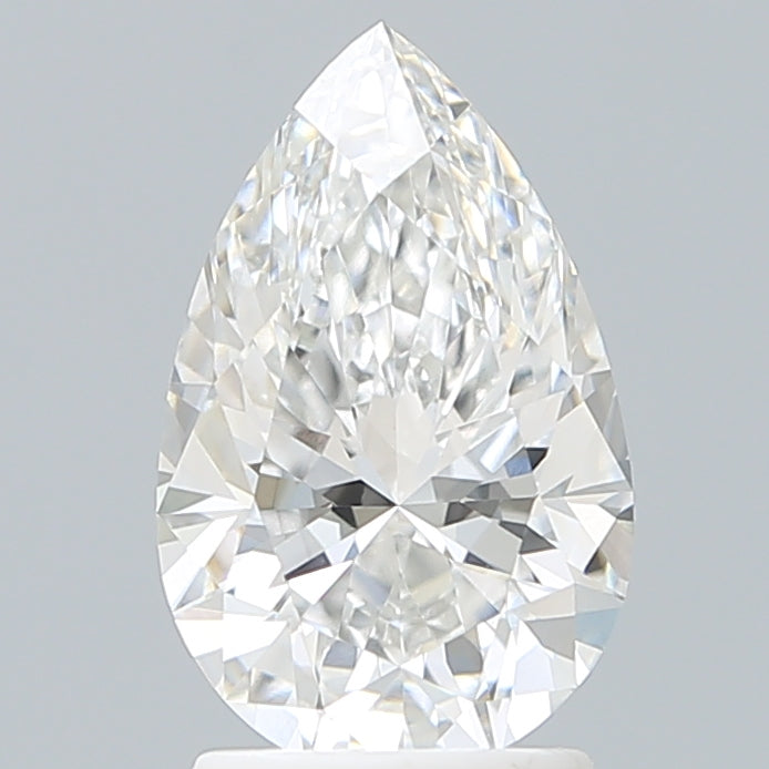 2.14 Carat Pear Shaped, Excellent Cut, F Color, VVS2 Clarity, IGI Certified Lab Grown Diamond