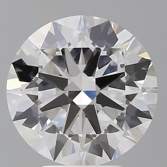 5.04 Carat Round Shaped, Excellent Cut, F Color, VVS2 Clarity, IGI Certified Lab Grown Diamond