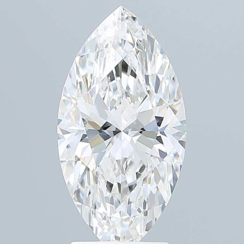 3.05 Carat Marquise Shaped, Ideal Cut, F Color, VVS1 Clarity, IGI Certified Lab Grown Diamond