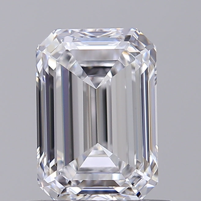 1.06 Carat Emerald Shaped, Ideal Cut, D Color, VVS1 Clarity, GIA Certified Lab Grown Diamond