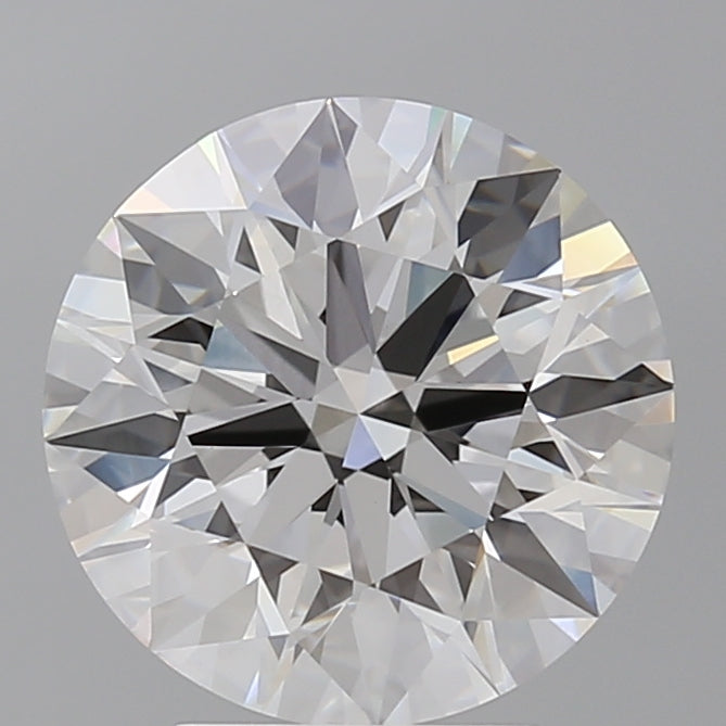 4.08 Carat Round Shaped, Ideal Cut, E Color, VVS2 Clarity, IGI Certified Lab Grown Diamond