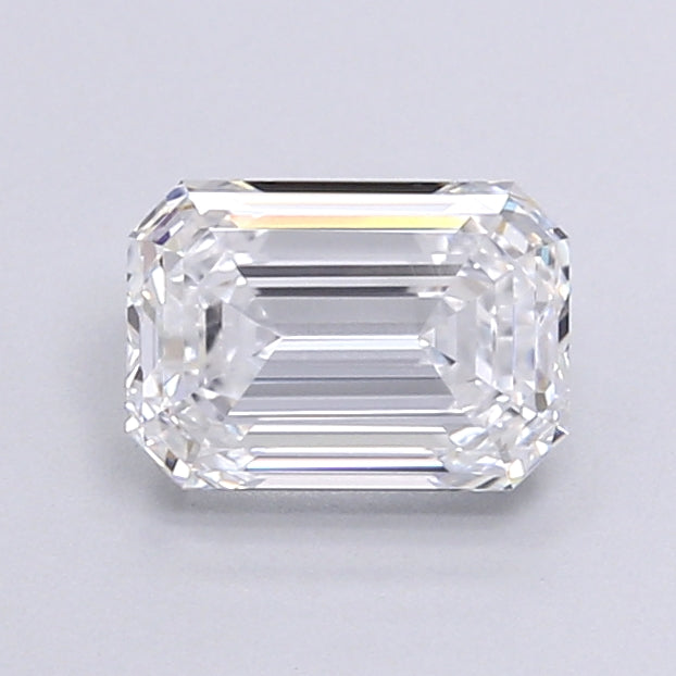 1.12 Carat Emerald Shaped, Very Good Cut, D Color, VVS1 Clarity, IGI Certified Lab Grown Diamond