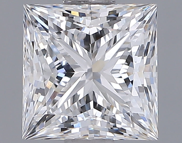 1.35 Carat Princess Shaped, Ideal Cut, D Color, VVS2 Clarity, IGI Certified Lab Grown Diamond