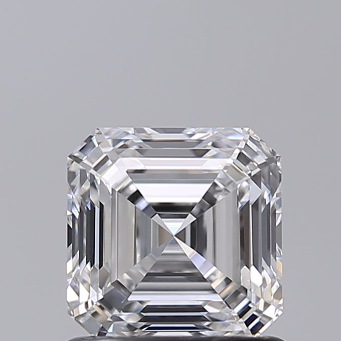 1.02 Carat Asscher Shaped, Very Good Cut, D Color, VVS1 Clarity, IGI Certified Lab Grown Diamond