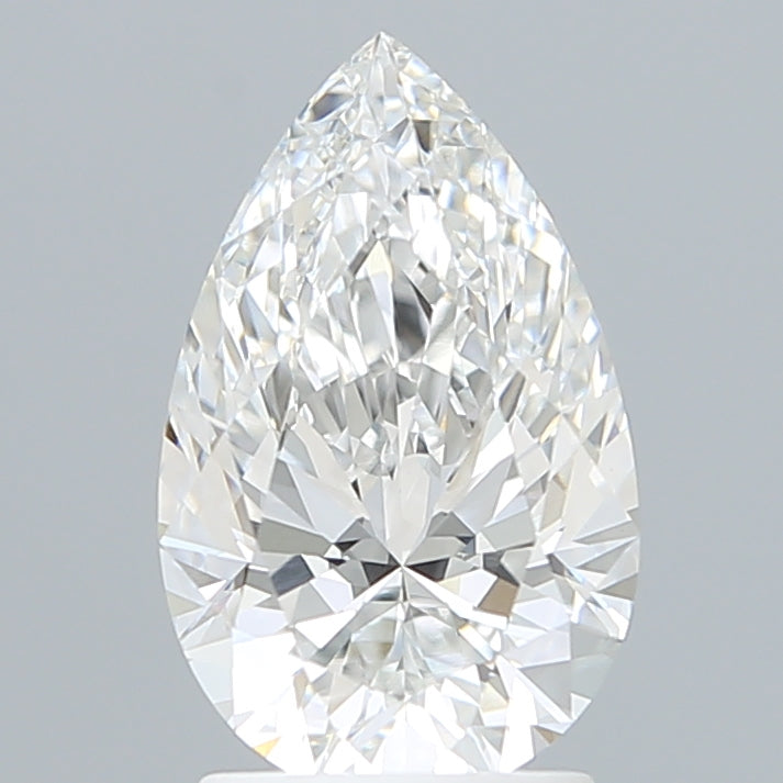 2.18 Carat Pear Shaped, Ideal Cut, E Color, VVS2 Clarity, IGI Certified Lab Grown Diamond