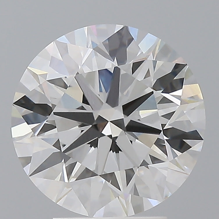 4.03 Carat Round Shaped, Ideal Cut, E Color, VVS2 Clarity, IGI Certified Lab Grown Diamond