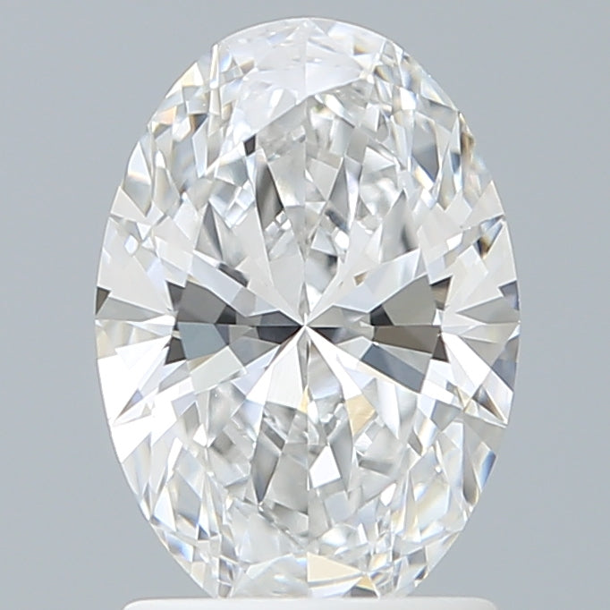 1.54 Carat Oval Shaped, Ideal Cut, D Color, VVS2 Clarity, IGI Certified Lab Grown Diamond