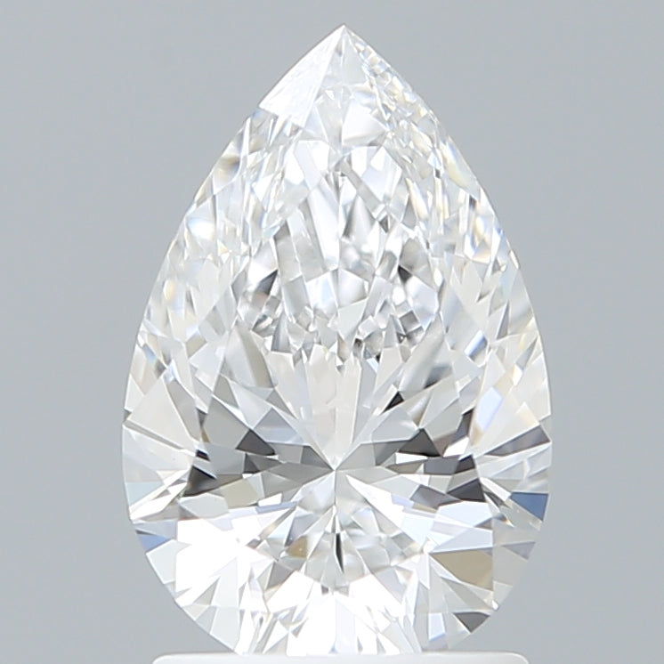 1.66 Carat Pear Shaped, Ideal Cut, D Color, VVS2 Clarity, IGI Certified Lab Grown Diamond