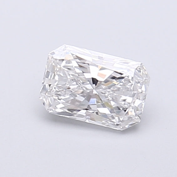 0.53 Carat Radiant Shaped, Very Good Cut, D Color, VS1 Clarity, IGI Certified Lab Grown Diamond