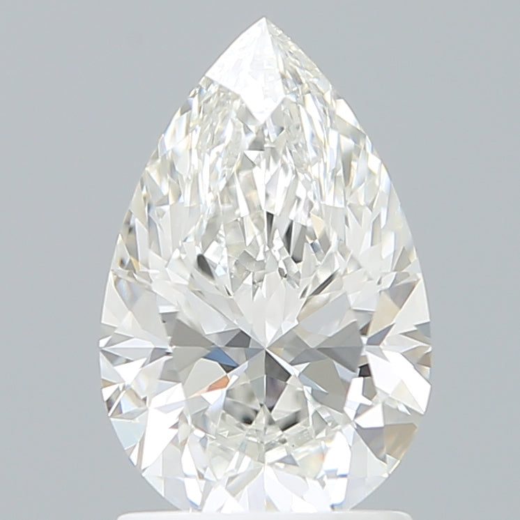 1.69 Carat Pear Shaped, Ideal Cut, F Color, VVS2 Clarity, IGI Certified Lab Grown Diamond