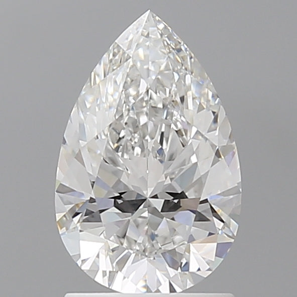 1.58 Carat Pear Shaped, Ideal Cut, E Color, VVS2 Clarity, IGI Certified Lab Grown Diamond