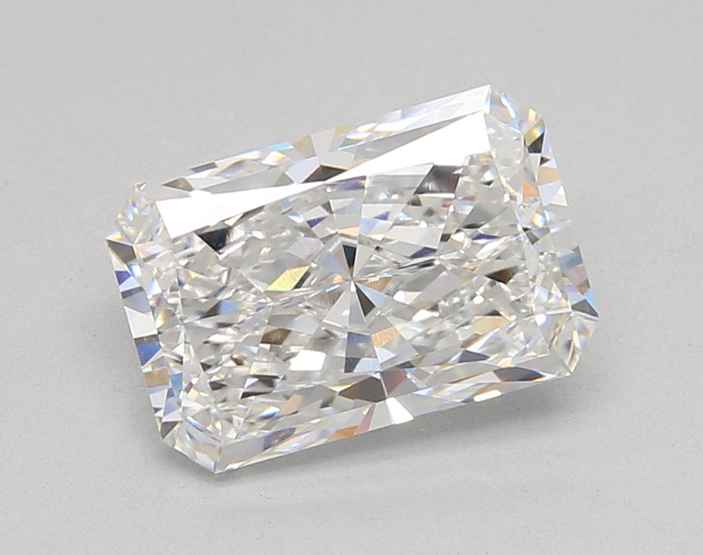 3.54 Carat Radiant Shaped, Ideal Cut, E Color, VVS2 Clarity, IGI Certified Lab Grown Diamond