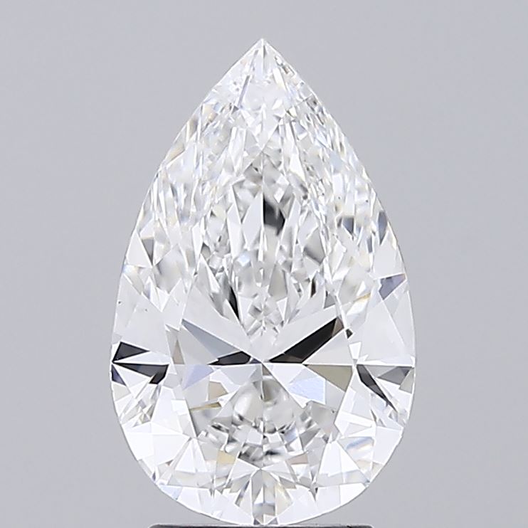 3.04 Carat Pear Shaped, Ideal Cut, E Color, VS1 Clarity, IGI Certified Lab Grown Diamond