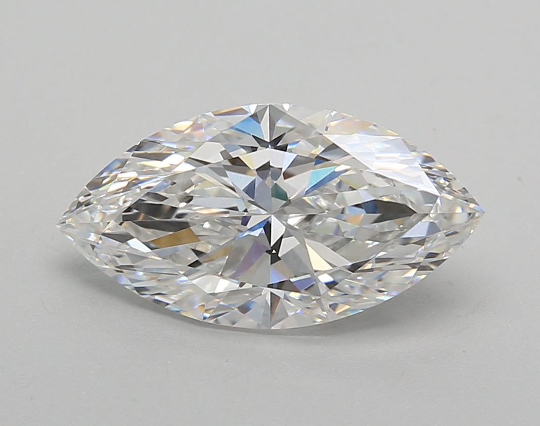 2.53 Carat Marquise Shaped, Excellent Cut, E Color, VVS2 Clarity, IGI Certified Lab Grown Diamond
