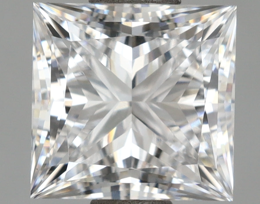 1.85 Carat Princess Shaped, Ideal Cut, D Color, VVS2 Clarity, IGI Certified Lab Grown Diamond