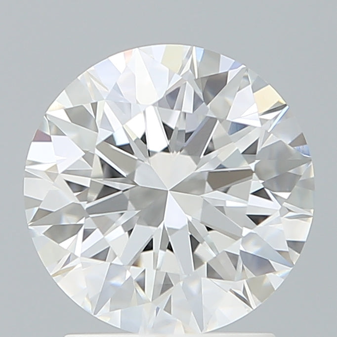 2.10 Carat Round Shaped, Ideal Cut, D Color, VVS2 Clarity, IGI Certified Lab Grown Diamond