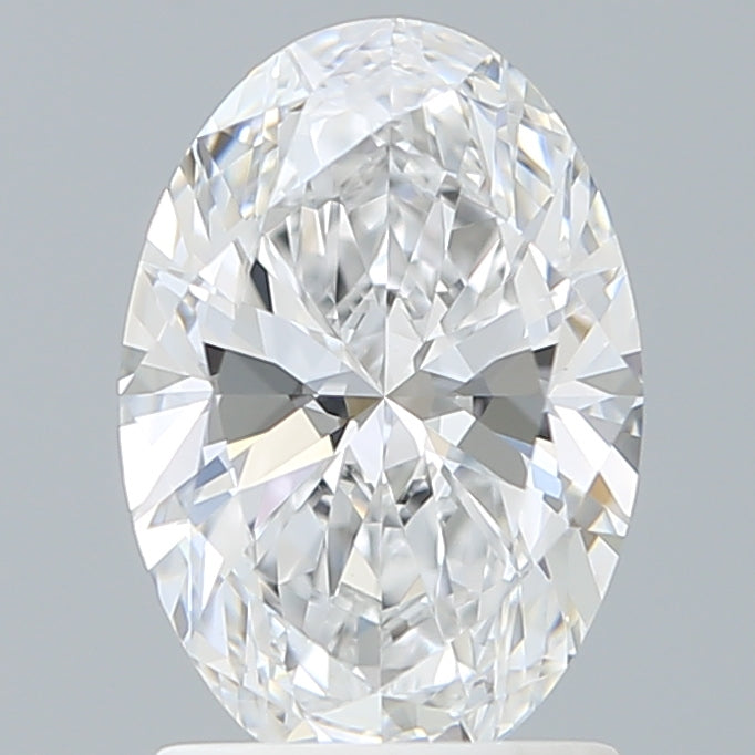 1.59 Carat Oval Shaped, Excellent Cut, D Color, VVS2 Clarity, IGI Certified Lab Grown Diamond