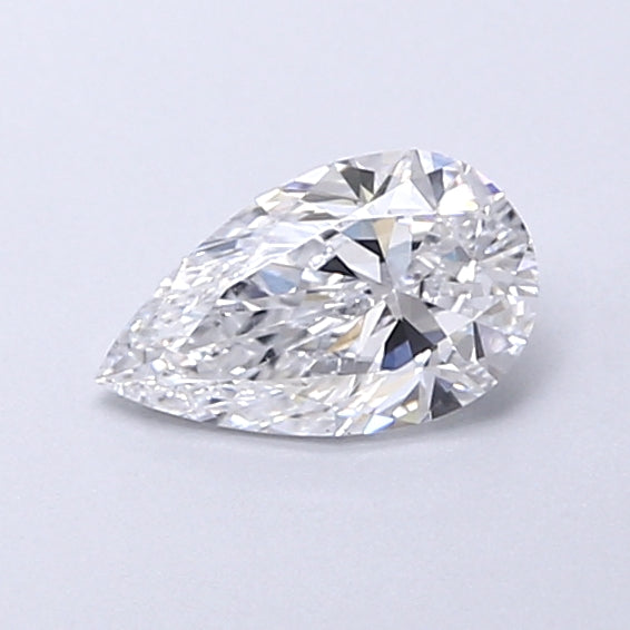 0.46 Carat Pear Shaped, Very Good Cut, D Color, VS1 Clarity, IGI Certified Lab Grown Diamond