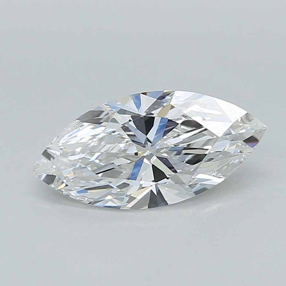 1.20 Carat Marquise Shaped, Ideal Cut, D Color, VVS2 Clarity, IGI Certified Lab Grown Diamond