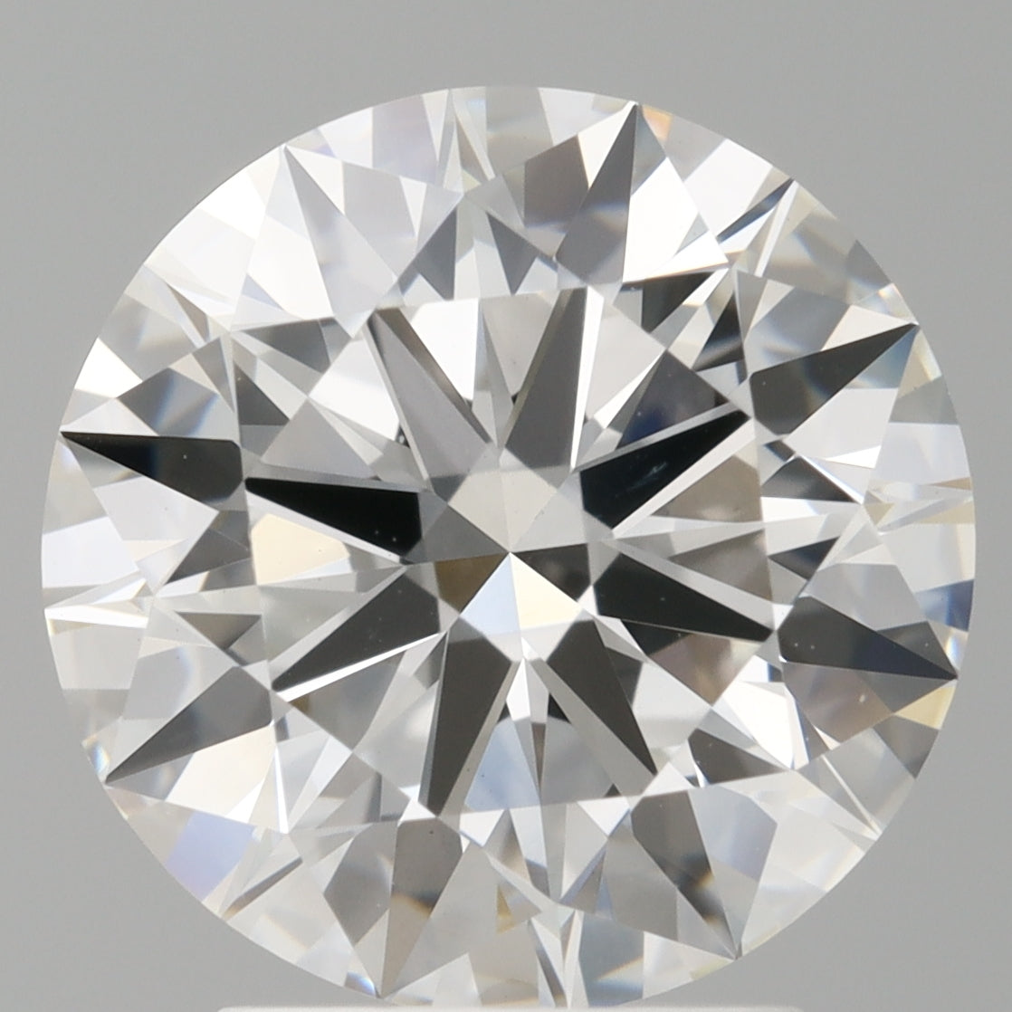 3.05 Carat Round Shaped, Ideal Cut, F Color, VVS2 Clarity, IGI Certified Lab Grown Diamond