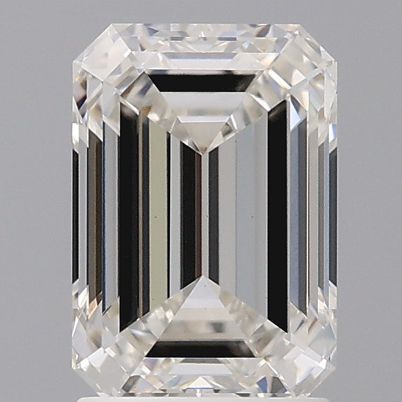 2.10 Carat Emerald Shaped, Ideal Cut, G Color, VVS2 Clarity, IGI Certified Lab Grown Diamond