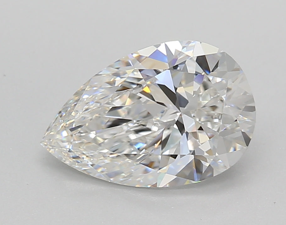 2.02 Carat Pear Shaped, Ideal Cut, D Color, VVS2 Clarity, IGI Certified Lab Grown Diamond