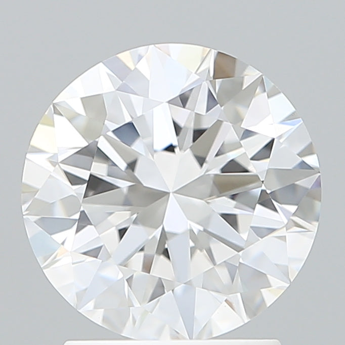 2.09 Carat Round Shaped, Excellent Cut, D Color, VVS2 Clarity, IGI Certified Lab Grown Diamond