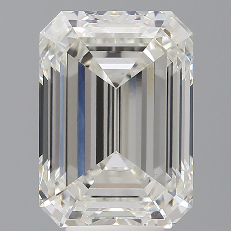 7.55 Carat Emerald Shaped, Ideal Cut, F Color, VS1 Clarity, IGI Certified Lab Grown Diamond