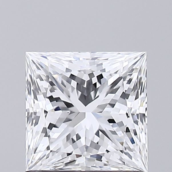 1.02 Carat Princess Shaped, Ideal Cut, D Color, VS1 Clarity, IGI Certified Lab Grown Diamond