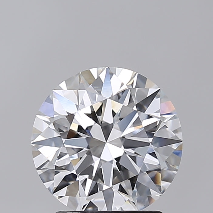 2.02 Carat Round Shaped, Ideal Cut, D Color, VVS2 Clarity, IGI Certified Lab Grown Diamond
