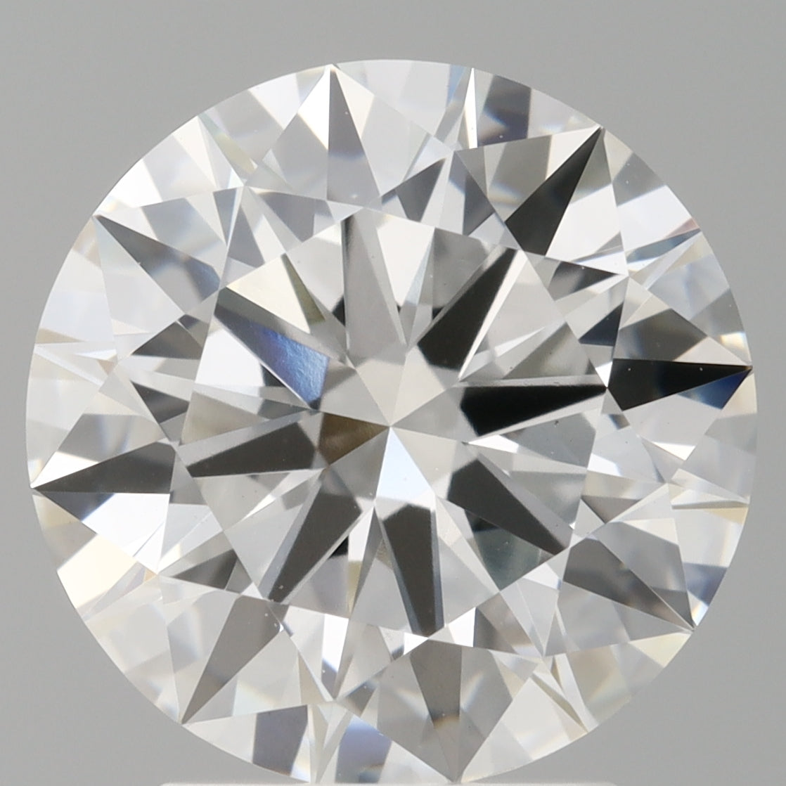3.04 Carat Round Shaped, Ideal Cut, E Color, VVS2 Clarity, IGI Certified Lab Grown Diamond