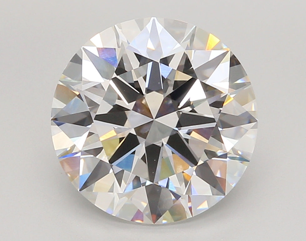 5.02 Carat Round Shaped, Ideal Cut, F Color, VVS2 Clarity, IGI Certified Lab Grown Diamond