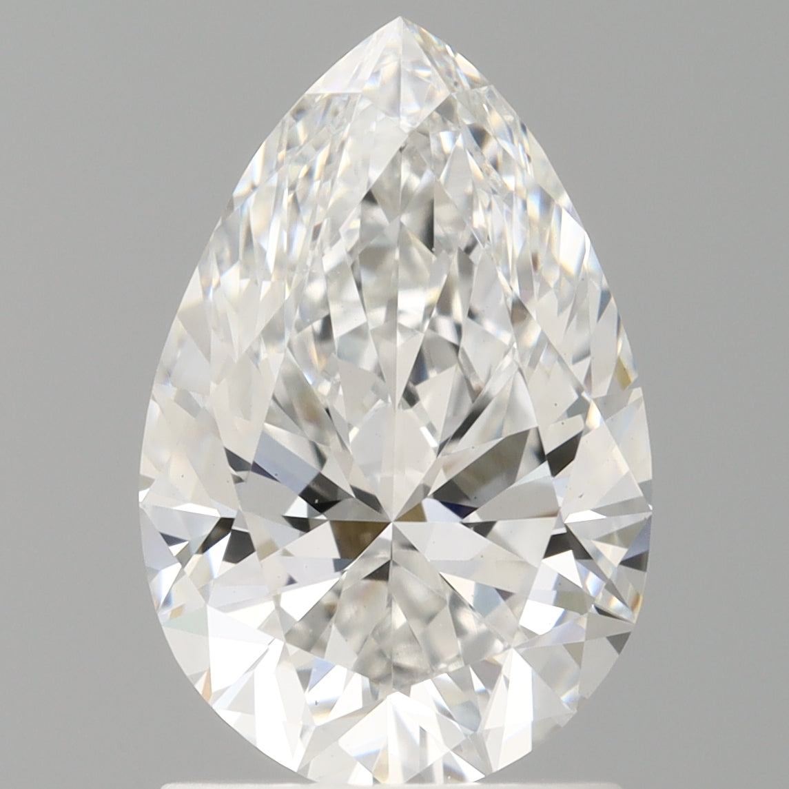 1.59 Carat Pear Shaped, Ideal Cut, E Color, VVS2 Clarity, IGI Certified Lab Grown Diamond