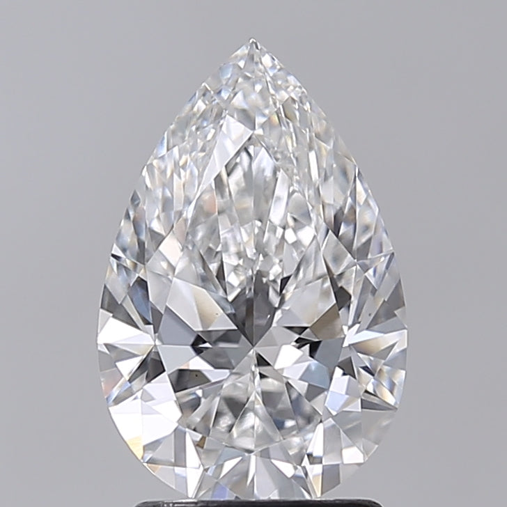 2.02 Carat Pear Shaped, Excellent Cut, D Color, VS1 Clarity, IGI Certified Lab Grown Diamond